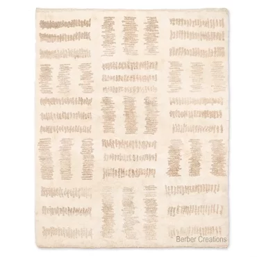 Minimalist Moroccan Rug | Hand-Woven Wool | The “IZILA”