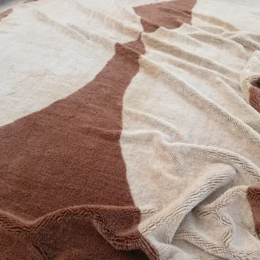 Nomad Star Beni Mrirt Rug – Brown Diamond Wool