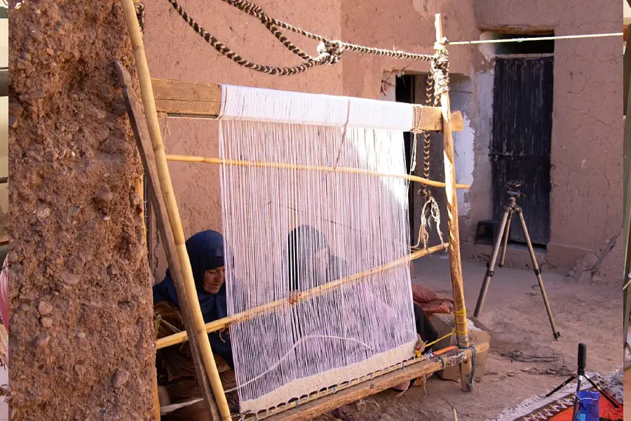 Rural Moroccan village where Berber Creations trains new generation of weavers