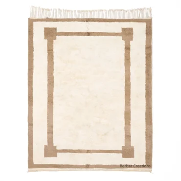 Authentic Beni Ourain Rug – Natural Wool Moroccan Geometric FERENA
