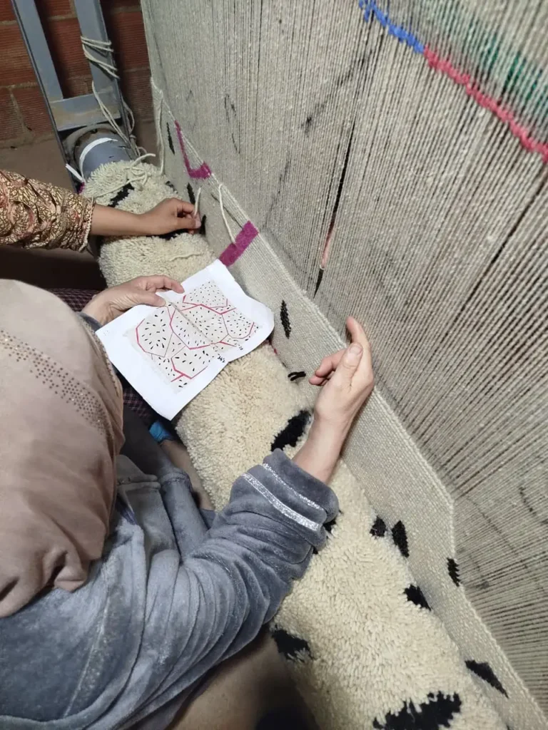 learning beni ourain knot berber creations workshop