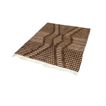 Modern Brown & Cream Beni Rug – The Espresso Matrix