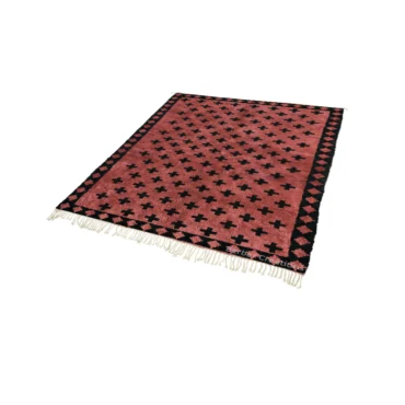 Red Moroccan Rug – The Crimson Citadel Tribal Hand-Knotted