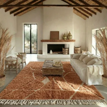 The Ochre Atlas: Bespoke Terracotta Berber Rug | Hand-Knotted in Our Atelier