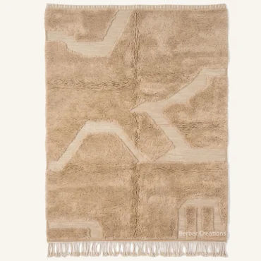 The Sand Dune Mirage Hand-Woven Moroccan Rug