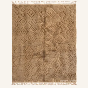 The Umber Lattice Hand-Woven Moroccan Rug