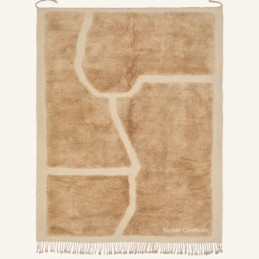 The Nomad’s Pathway | Abstract Sculpted Moroccan Rug | Made in our Atlas Mountains Workshop