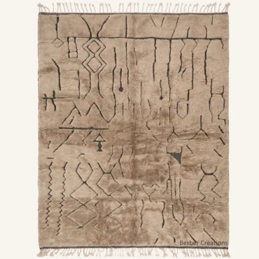 The Nomad’s Manuscript | Custom Moroccan Rug | Handwoven Berber Wool