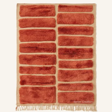 The Saffron Slate Hand-Woven Moroccan Rug