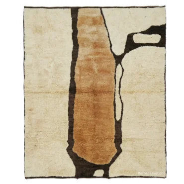 The Amber Canyon | Custom Abstract Moroccan Rug | Hand-Knotted Honey & Amber Wool Carpet | Workshop Direct