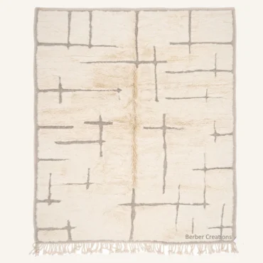 The Stellar Grid Hand-Woven Moroccan Rug