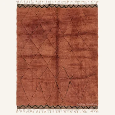 The Crimson Peak Hand-Woven Moroccan Rug
