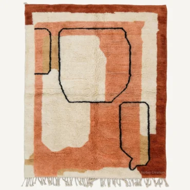 The Sienna Silhouette | Custom Hand-Knotted Geometric Moroccan Rug | Workshop Direct