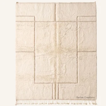 Terrane Balance Custom Moroccan Rug | High-Low Geometric Wool